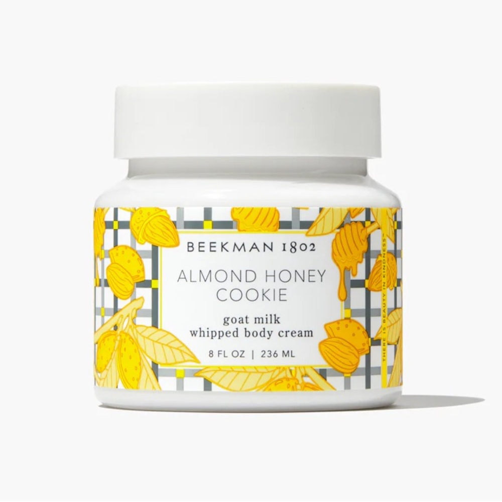 Beekman 1802 Almond Honey Cookie Whipped Body Cream- softened, smooth, hydrate
